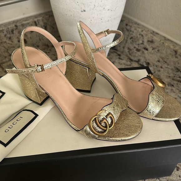 Gucci Slingback open toe block heels - Picture 3 of 7